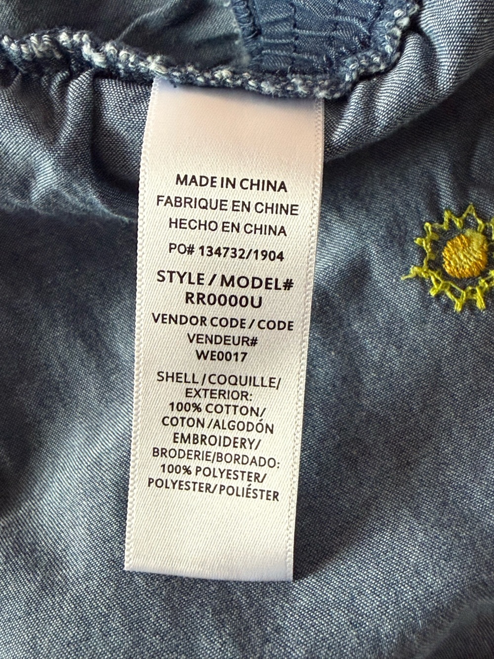 SPLENDID X GRAY MALIN || Chambray Romper. Sz. XL - Picture 12 of 15